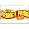 Signmission Hot Fresh French Fries Banner Concession Stand Food Truck Single Sided B-60 Hot Fresh French Fries19 - alternate 1